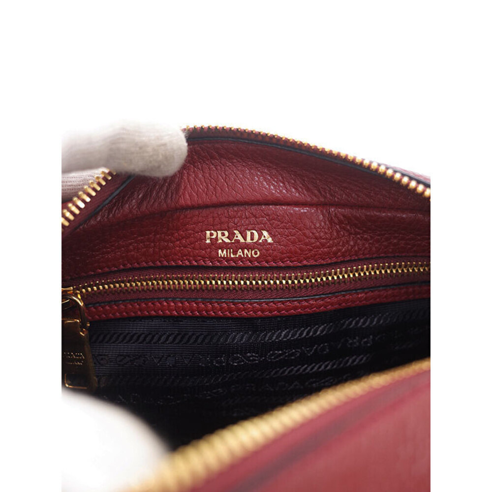 Prada Vitello Phenix leather crossbody camera bag red - Picture 4 of 9